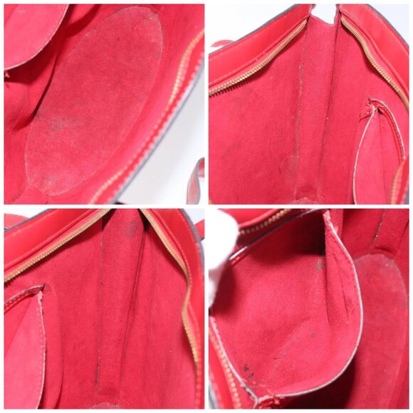 LOUIS VUITTON Epi Saint Jacques Poignees Long Hand Bag Red Auth - Picture 16 of 16